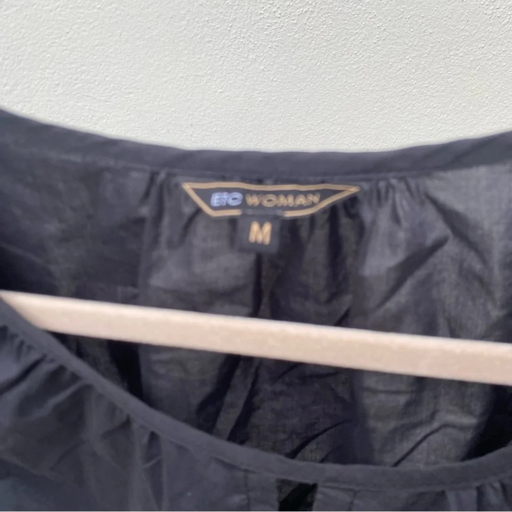 Y2K Black Ruffled Sleeveless Top Size Medium - Picture 6 of 7